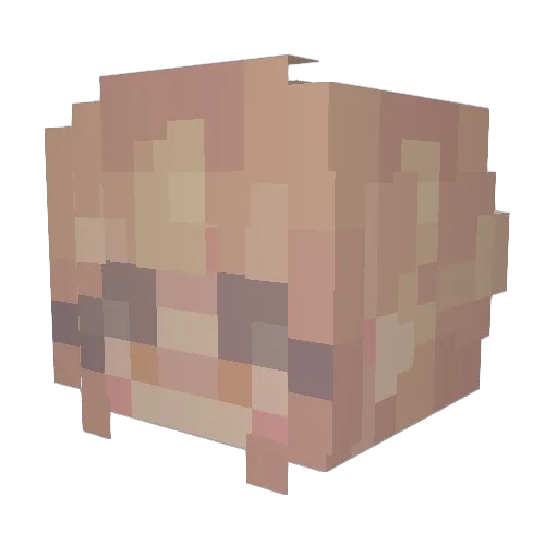 MightbeYm Minecraft avatar head, 3D render