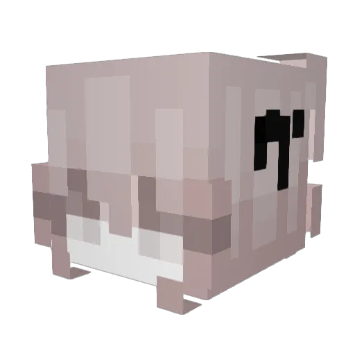 Mightlie Minecraft avatar head, 3D render