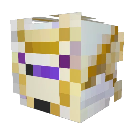 Mighty64 Minecraft avatar head, 3D render
