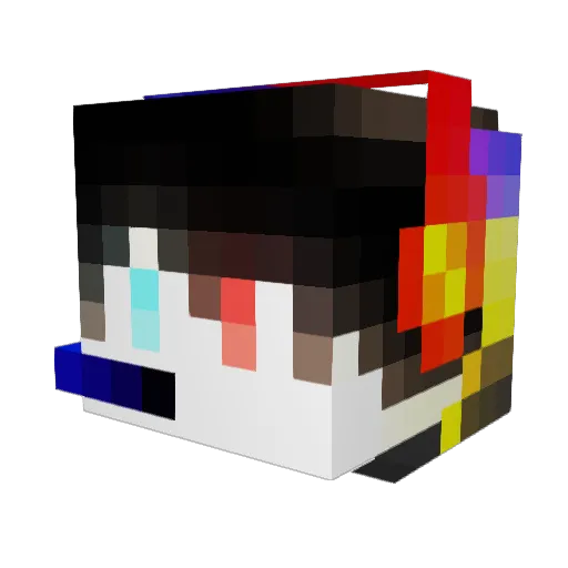 MightyBeast123 Minecraft avatar head, 3D render