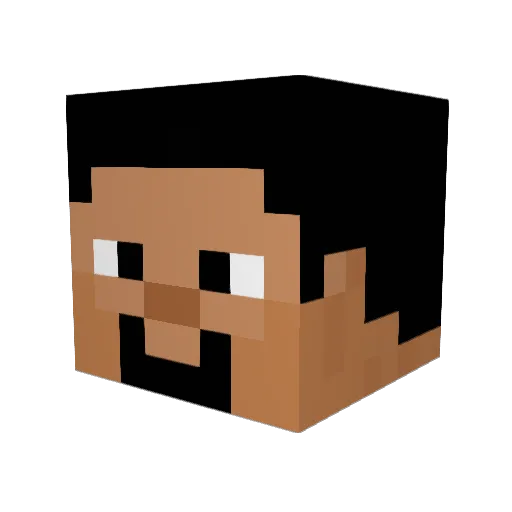 MightyC244 Minecraft avatar head, 3D render