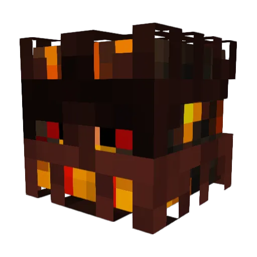 MightyEvilKing Minecraft avatar head, 3D render
