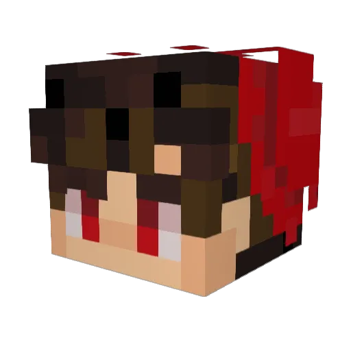 MightyFerra Minecraft avatar head, 3D render
