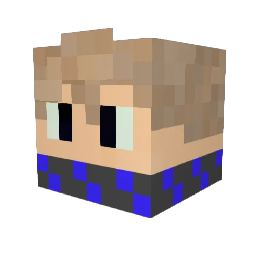 MightyGryffon Minecraft avatar head, 3D render