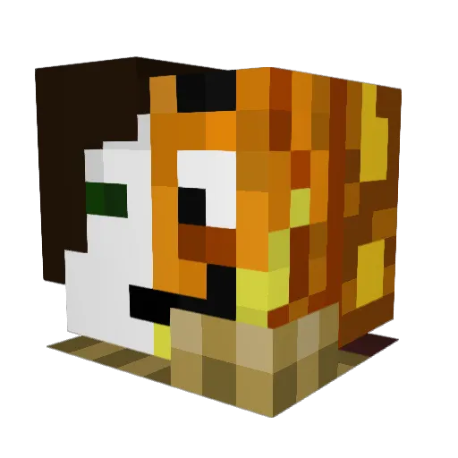 MightyHa_ Minecraft avatar head, 3D render