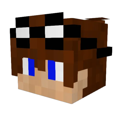 MightyIronDavide Minecraft avatar head, 3D render