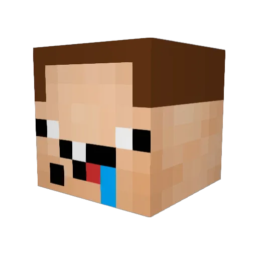 MightyK187 Minecraft avatar head, 3D render