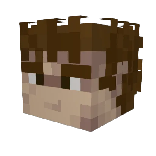 MightyKnight2501 Minecraft avatar head, 3D render