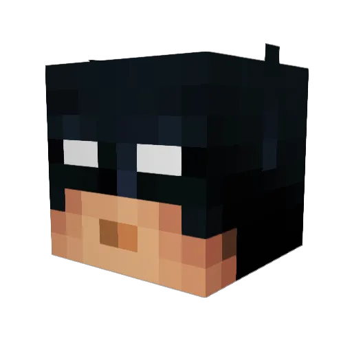 MightyLilMonkey Minecraft avatar head, 3D render