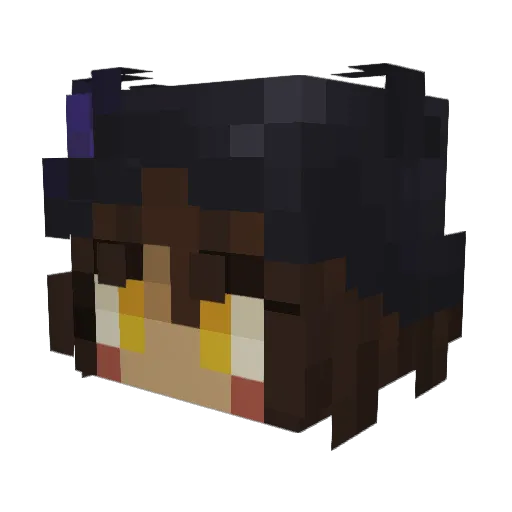MightyMino Minecraft avatar head, 3D render