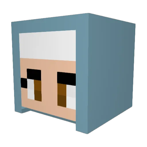 MightyMir Minecraft avatar head, 3D render