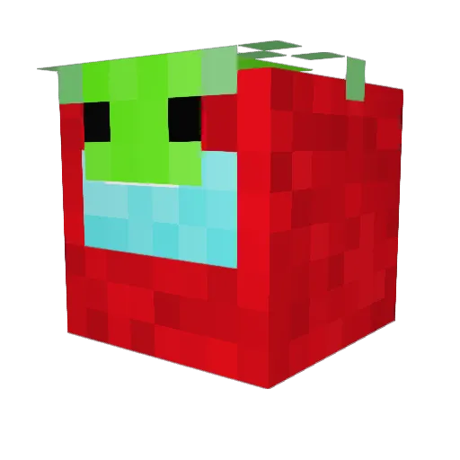 MightyMobCrusher Minecraft avatar head, 3D render