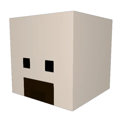 MightyPieBoy Minecraft avatar head, 3D render