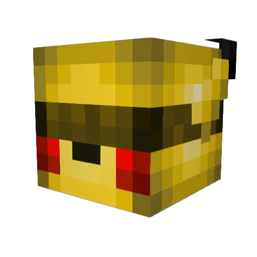 MightyPikachu07 Minecraft avatar head, 3D render
