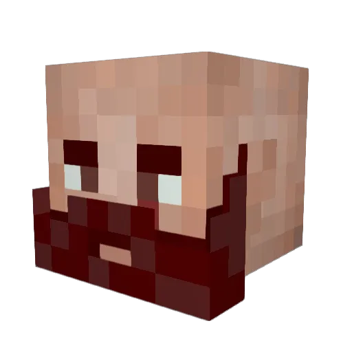 MightyPoohBear Minecraft avatar head, 3D render