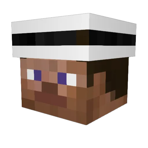 MightySainz Minecraft avatar head, 3D render