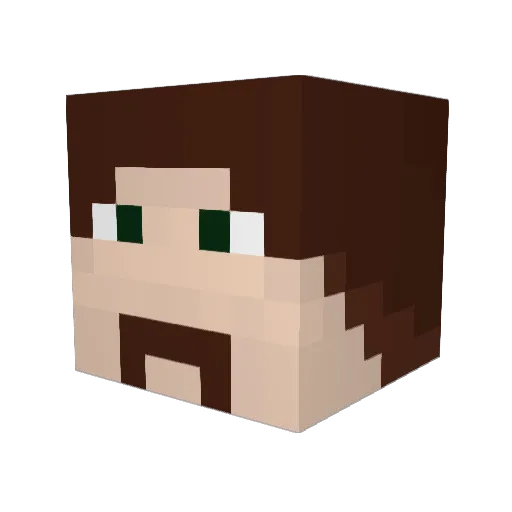 MightyTJB Minecraft avatar head, 3D render