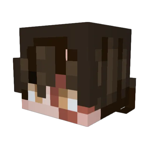 MightyZuko Minecraft avatar head, 3D render