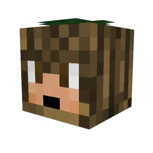 Mighty_Iron_Oak Minecraft avatar head, 3D render