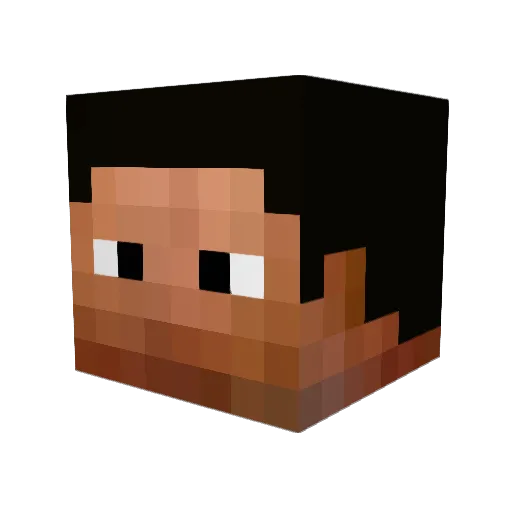 Mighty_Mush Minecraft avatar head, 3D render