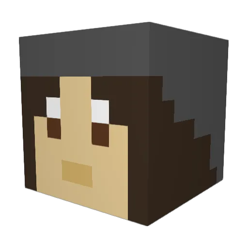 MightyenaC Minecraft avatar head, 3D render