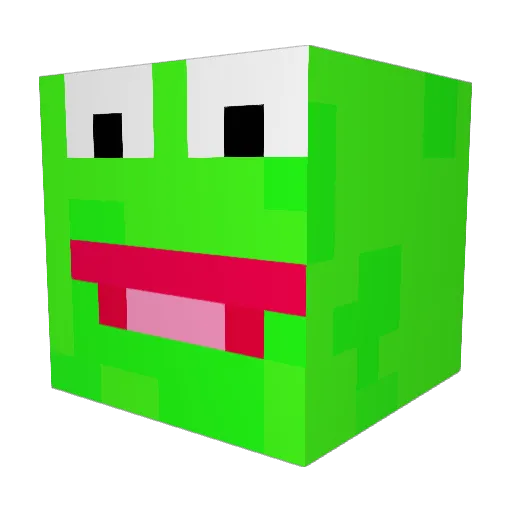Mightymite0987 Minecraft avatar head, 3D render
