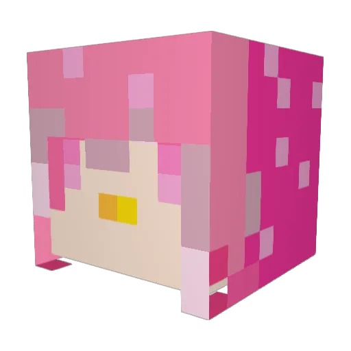 Mightypixel10 Minecraft avatar head, 3D render