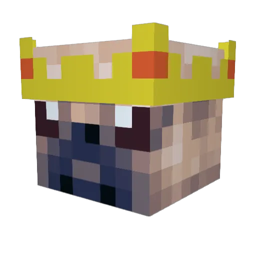 Mightypugboi Minecraft avatar head, 3D render