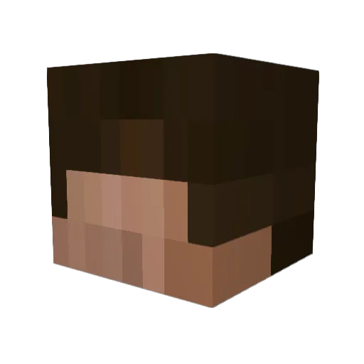 Mightyyz Minecraft avatar head, 3D render