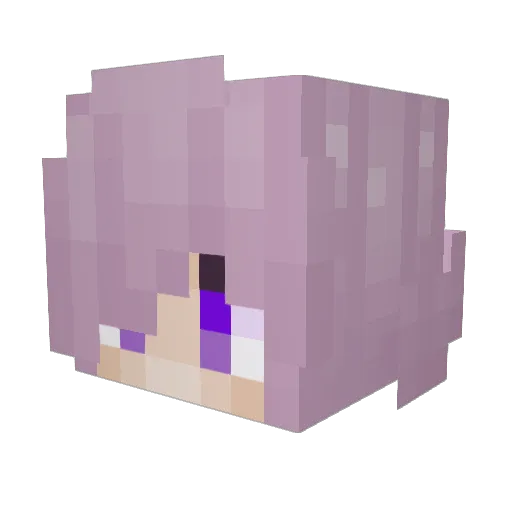 Migi406 Minecraft avatar head, 3D render