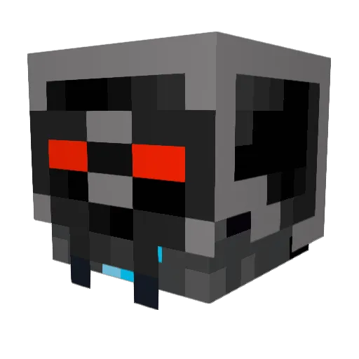 Migjunq Minecraft avatar head, 3D render
