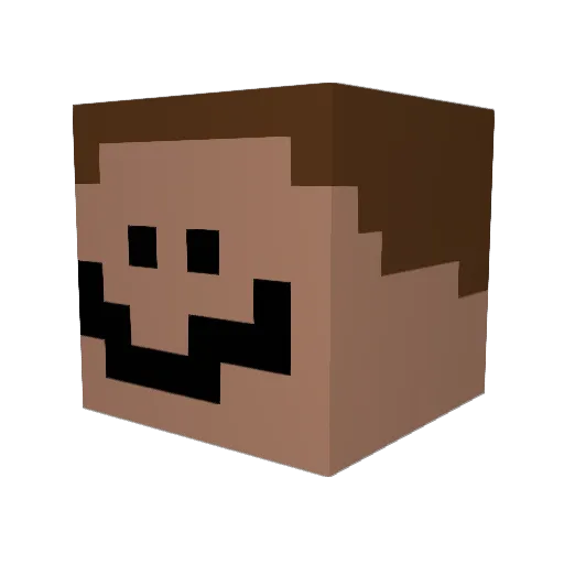 MigoKarolis Minecraft avatar head, 3D render