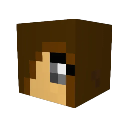 MigratoryGnu Minecraft avatar head, 3D render