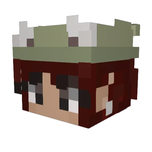 Migs03 Minecraft avatar head, 3D render