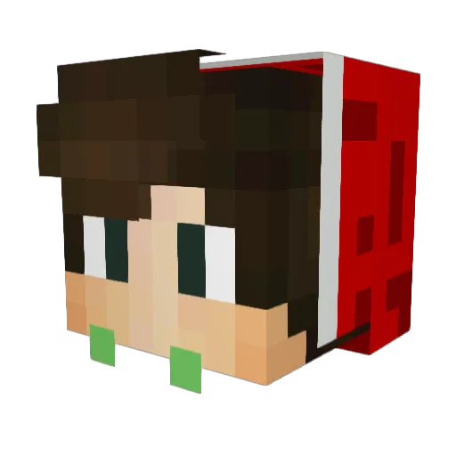 MigstMC Minecraft avatar head, 3D render