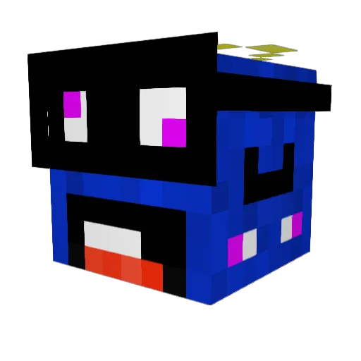 Migthi Minecraft avatar head, 3D render