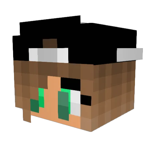 Migu_cz Minecraft avatar head, 3D render