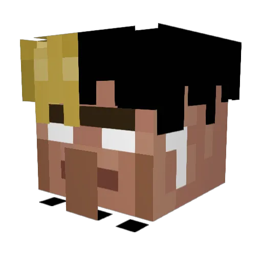 Migue08 Minecraft avatar head, 3D render