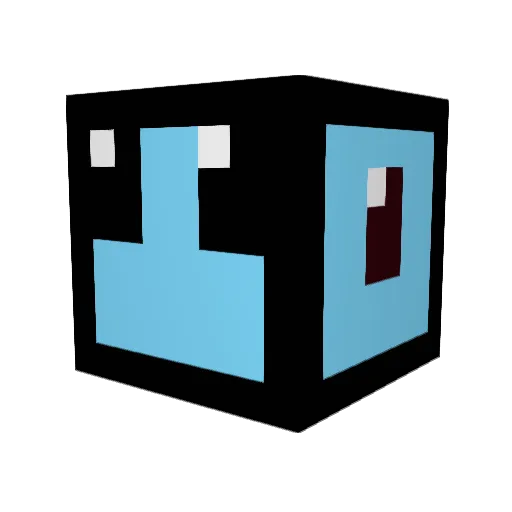 Migue Minecraft avatar head, 3D render