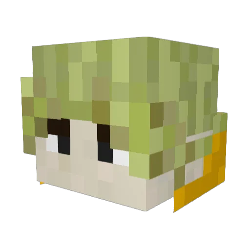 MigueH2701 Minecraft avatar head, 3D render
