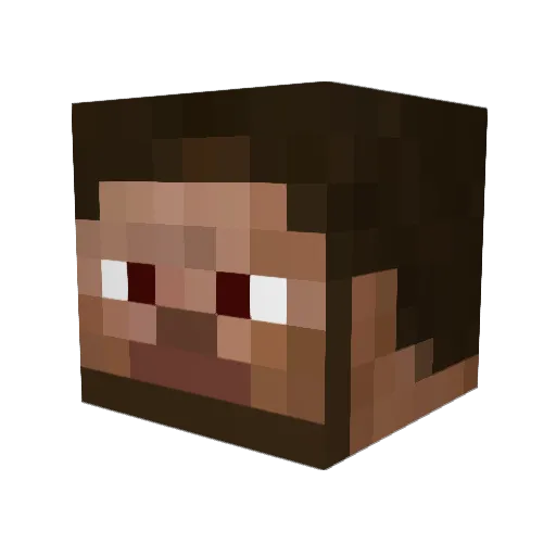 Miguek555 Minecraft avatar head, 3D render