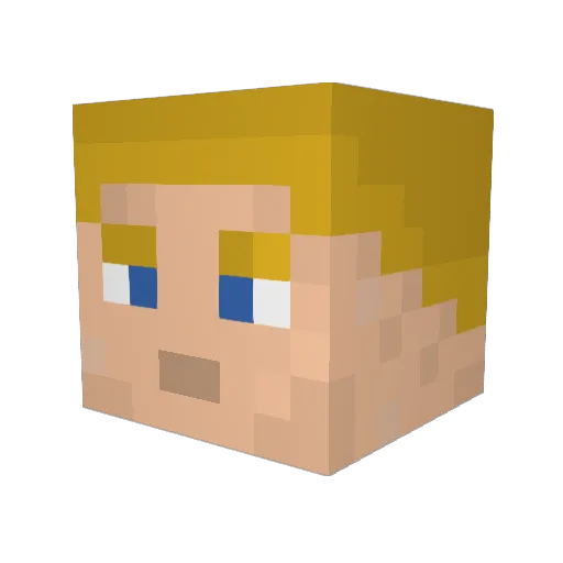 Miguel2501 Minecraft avatar head, 3D render