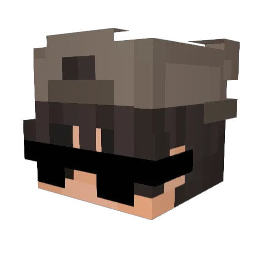 Miguel256 Minecraft avatar head, 3D render