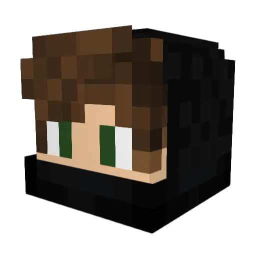 MiguelDaPog Minecraft avatar head, 3D render