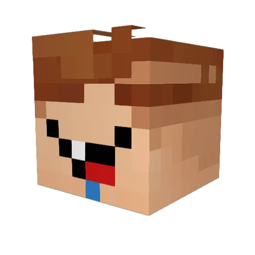 MiguelFM Minecraft avatar head, 3D render