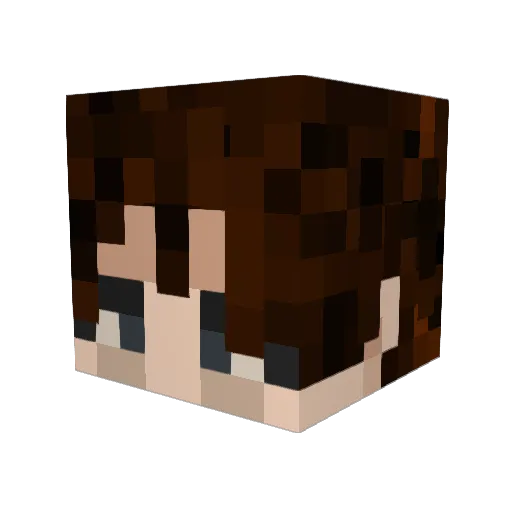 MiguelG7 Minecraft avatar head, 3D render