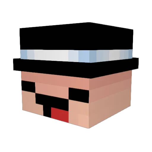 MiguelGalaxy Minecraft avatar head, 3D render