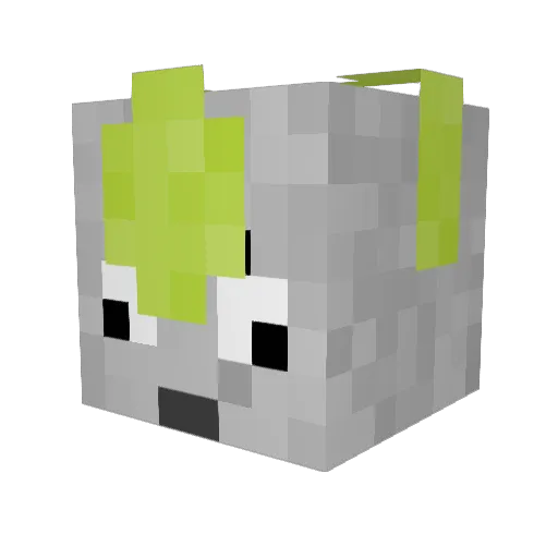 MiguelRose Minecraft avatar head, 3D render
