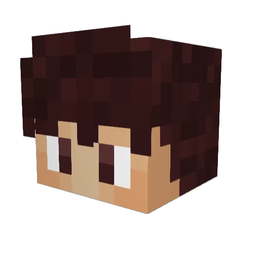 Miguel_03 Minecraft avatar head, 3D render