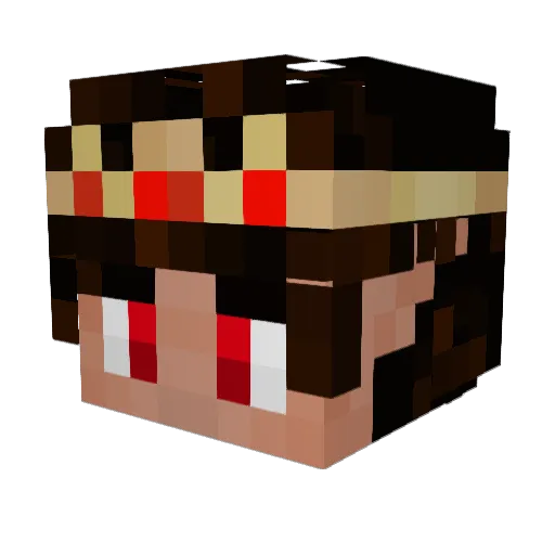Miguelalexandre Minecraft avatar head, 3D render